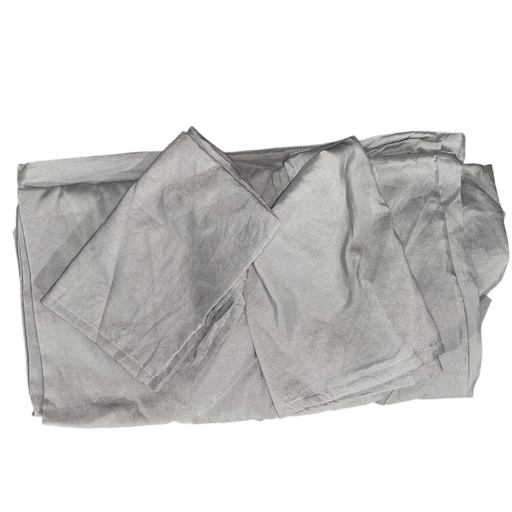 Open box! Bare Home Duvet Cover Set Queen 90x90 Gray Solid Sandwashed w/ 2 Shams - Picture 3 of 3